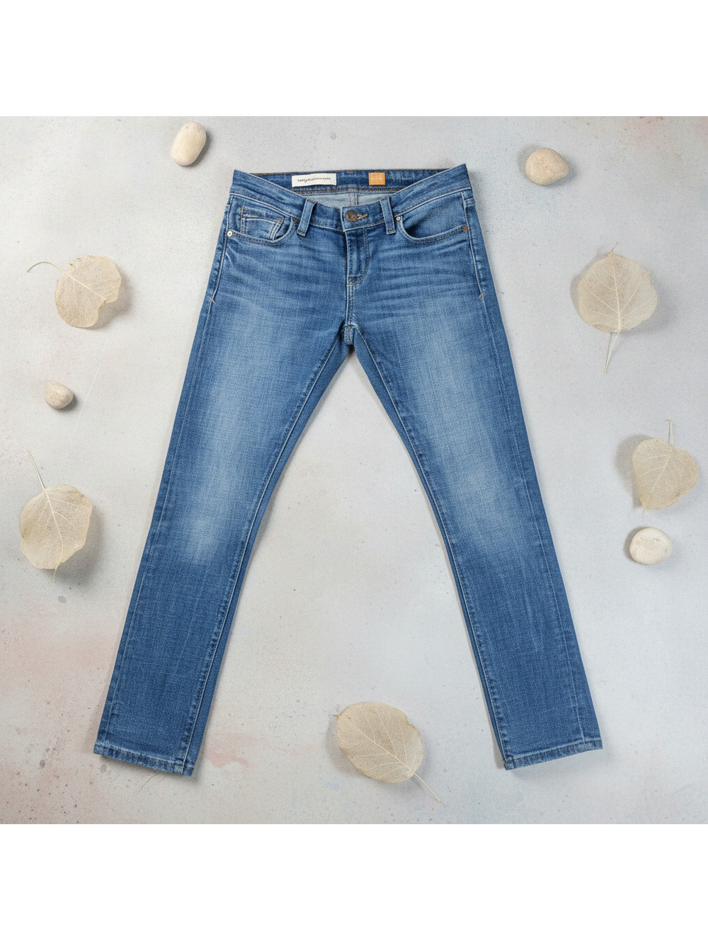 Anthropologie Pilcro Hyphen Straight Leg Blue Jeans Size 25P